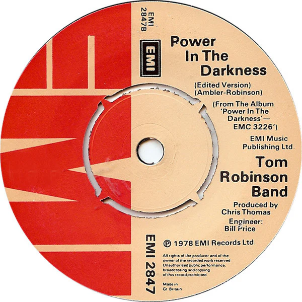 Tom Robinson Band – Too Good To Be True (VG+/Generic) – 7", UK 1978 - Image 4