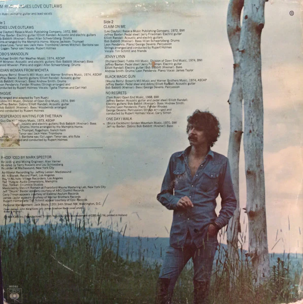 Tom Rush – Ladies Love Outlaws (VG+/VG+) – LP, EU 1974 - Image 2