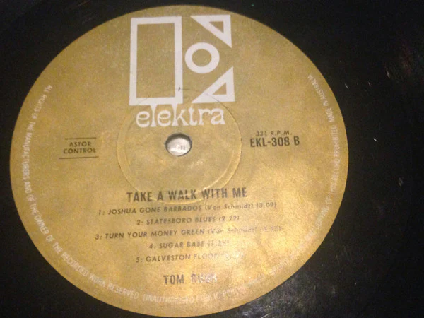 Tom Rush – Take A Little Walk With Me (VG+/VG) – LP, AU 1966 - Image 4