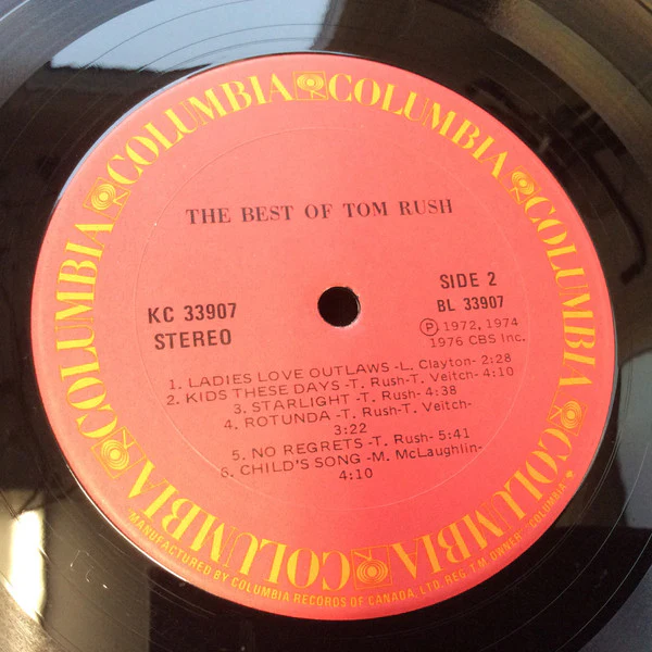 Tom Rush – The Best Of Tom Rush (VG+/VG+) – LP, CA 1975 - Image 3