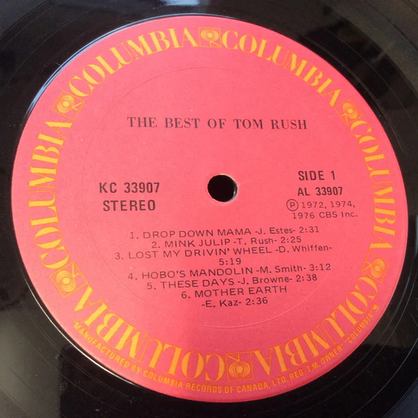 Tom Rush – The Best Of Tom Rush (VG+/VG+) – LP, CA 1975 - Image 4