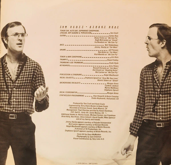 Tom Scott – Street Beat (VG+/VG+) – LP, AU 1979 - Image 4