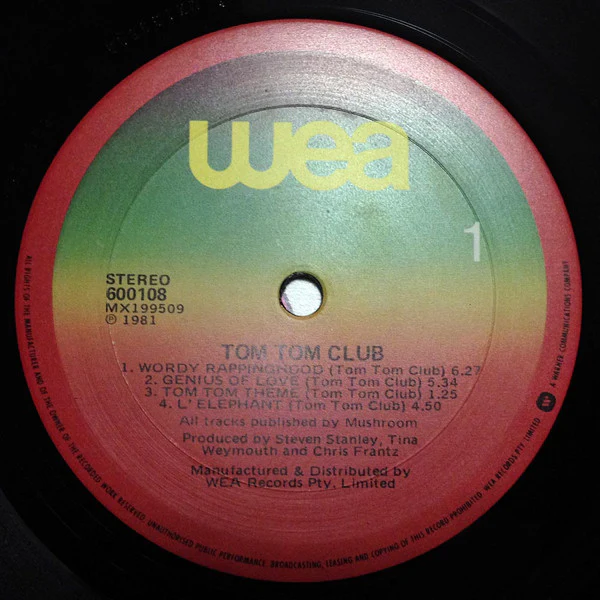 Tom Tom Club – Tom Tom Club (VG/VG) – LP, AU 1981 - Image 4