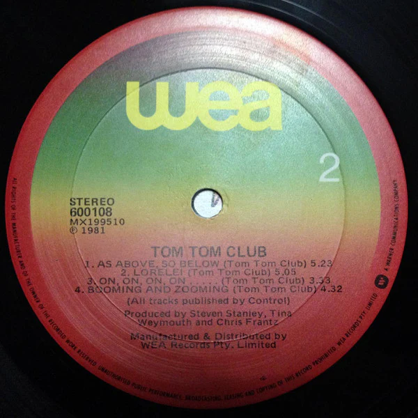 Tom Tom Club – Tom Tom Club (VG/VG) – LP, AU 1981 - Image 5