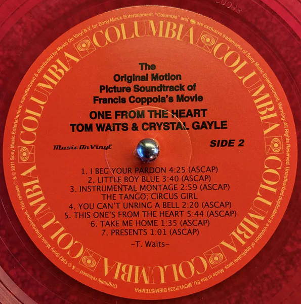 Tom Waits, Crystal Gayle – One From The Heart (The Original Motion Picture Soundtrack Of Francis Coppola's Movie) (E/E) – LP, EU 2022 - Image 4