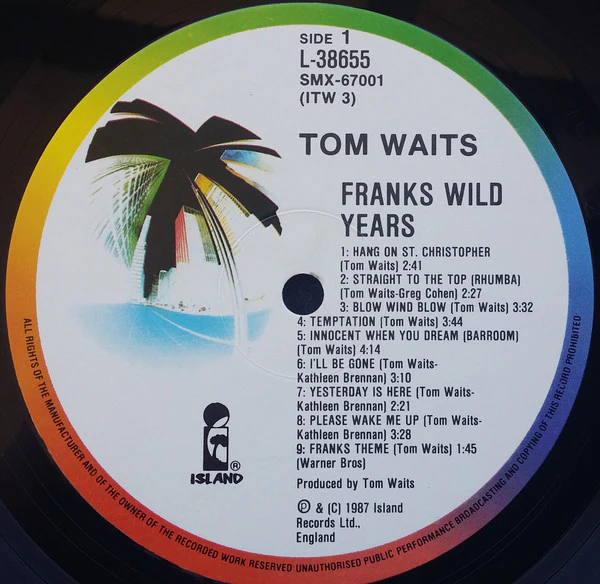 Tom Waits – Franks Wild Years (VG+/VG+) – LP, AU 1987 - Image 3