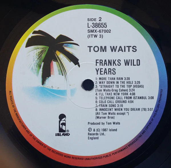 Tom Waits – Franks Wild Years (VG+/VG+) – LP, AU 1987 - Image 4
