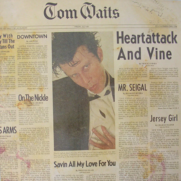 Tom Waits – Heartattack And Vine (VG/VG+) – LP, US 1980