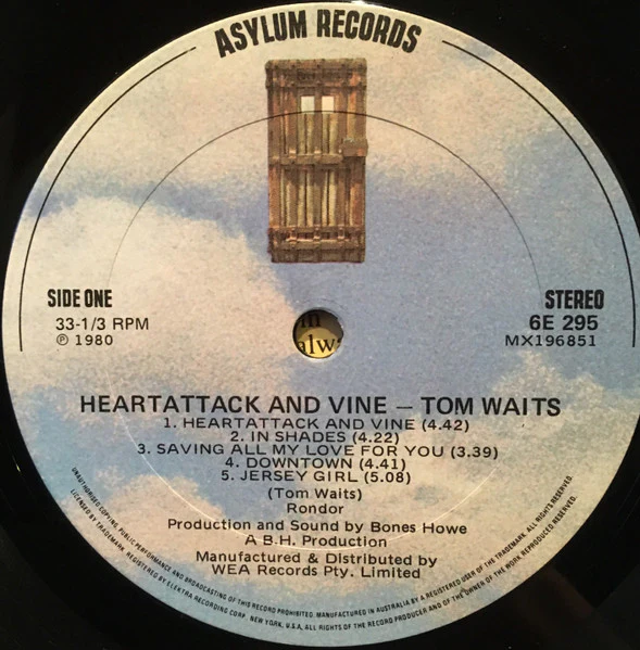 Tom Waits – Heartattack And Vine (VG+/VG+) – LP, AU 1980 - Image 3