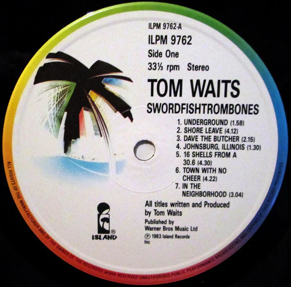 Tom Waits – Swordfishtrombones (E/VG+) – LP, UK 1987 - Image 3