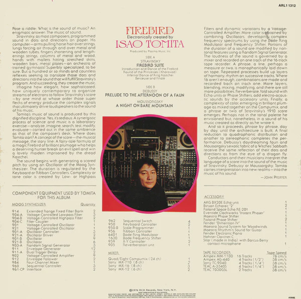 Tomita – Firebird (VG+/VG+) – LP, AU 1976 - Image 2
