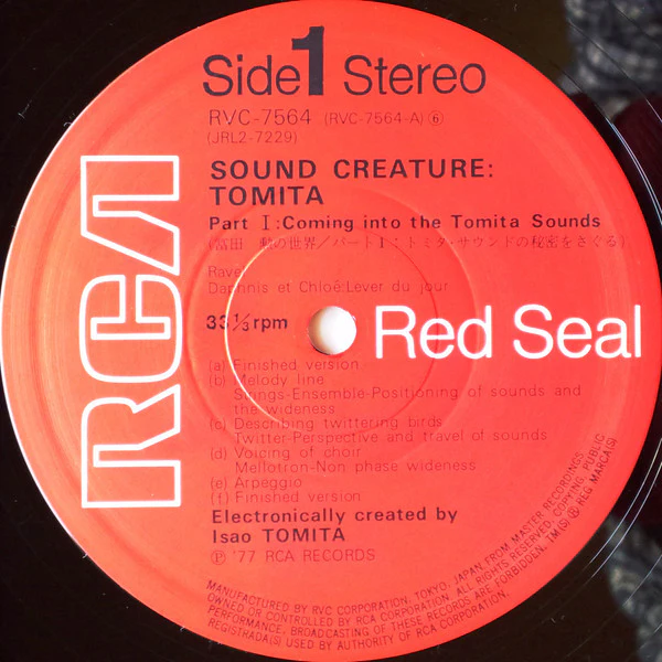 Tomita – Sound Creature (VG+/VG+) – 2xLP, JP 1977, No OBI - Image 4
