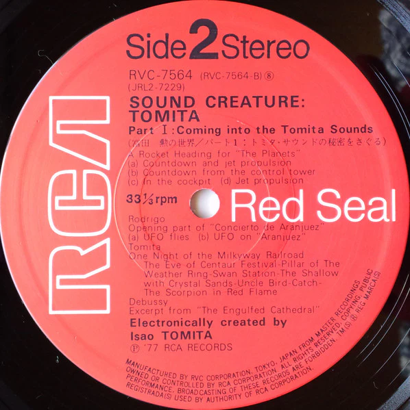 Tomita – Sound Creature (VG+/VG+) – 2xLP, JP 1977, No OBI - Image 5