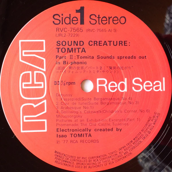 Tomita – Sound Creature (VG+/VG+) – 2xLP, JP 1977, No OBI - Image 6