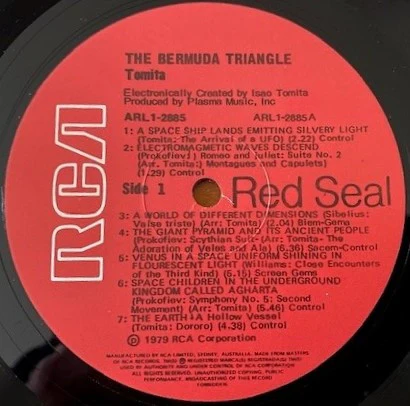 Tomita – The Bermuda Triangle (VG/VG) – LP, AU 1979 - Image 4