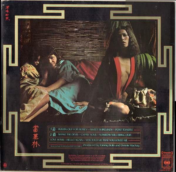Tommy Bolin – Private Eyes (VG+/VG) – LP, AU 1976 - Image 2