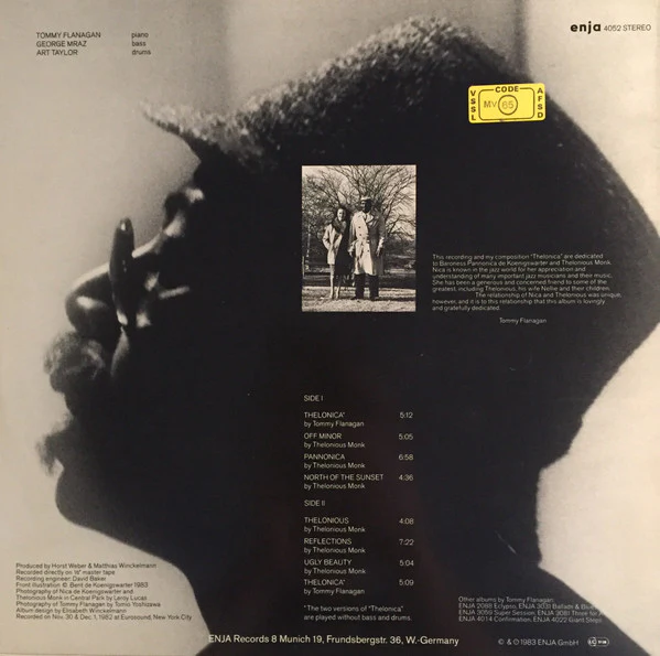 Tommy Flanagan – Thelonica (E/E) – LP, DE 1983 - Image 2