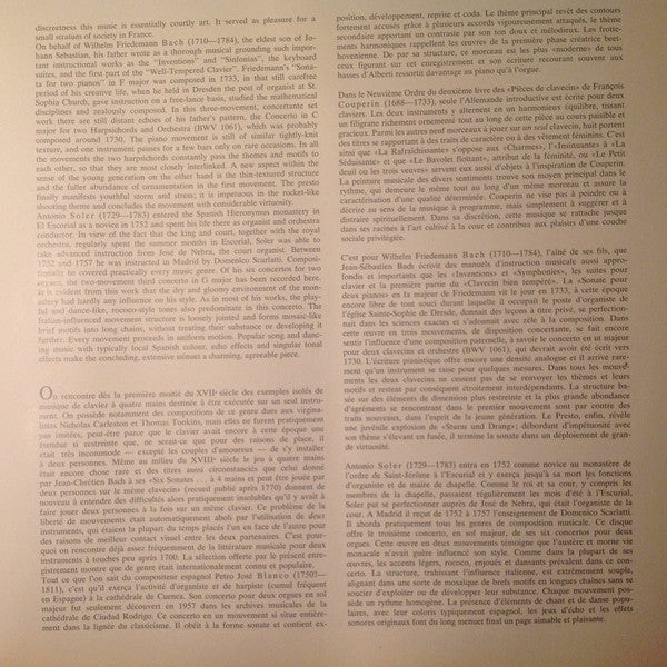 Ton Koopman, Anneke Uittenbosch – Werke Für Zwei Cembali Works For Two Harpsichords/Oeuvres Pour Deux Clavecins (NM/E) – LP, DE - Image 6