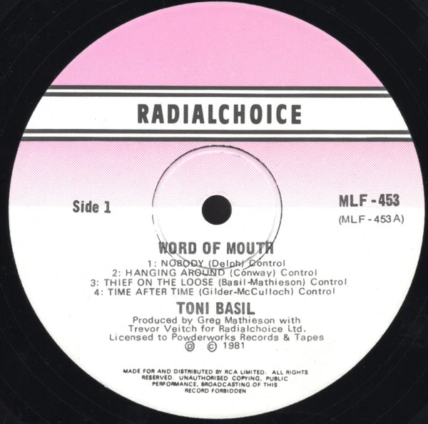 Toni Basil – Word Of Mouth (VG+/VG+) – LP, AU 1981 - Image 3