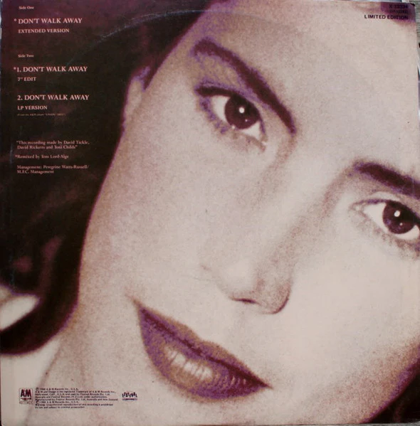Toni Childs – Don't Walk Away (VG/VG+) – 12", AU 1988 - Image 2