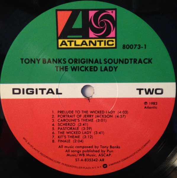 Tony Banks – The Wicked Lady (Original Soundtrack) (E/E) – LP, US 1983 - Image 4
