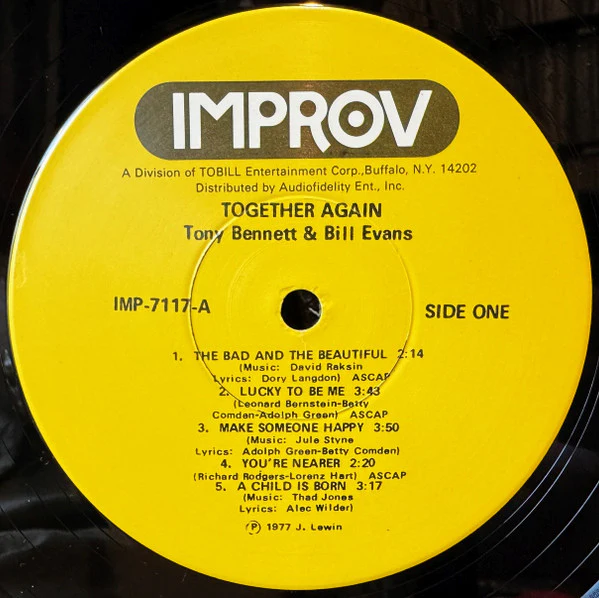 Tony Bennett, Bill Evans – Together Again (VG+/VG) – LP, US 1977 - Image 3