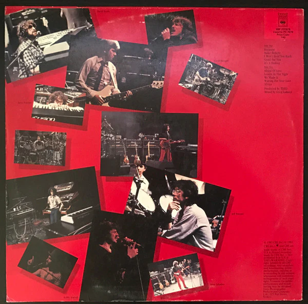 Toto – Toto IV (VG/VG) – LP, AU 1982 - Image 2