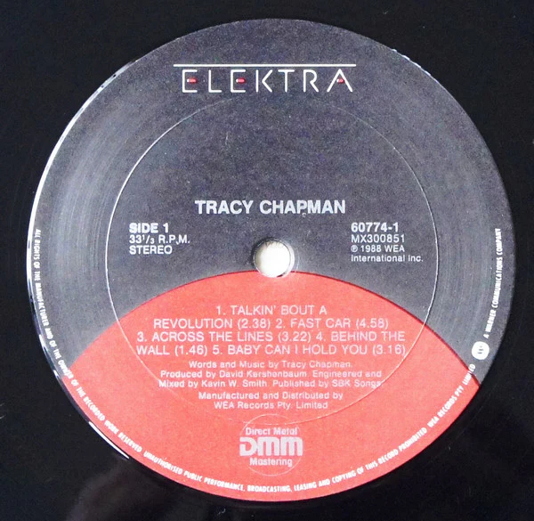Tracy Chapman – Tracy Chapman (VG/VG+) – LP, AU 1988 - Image 6