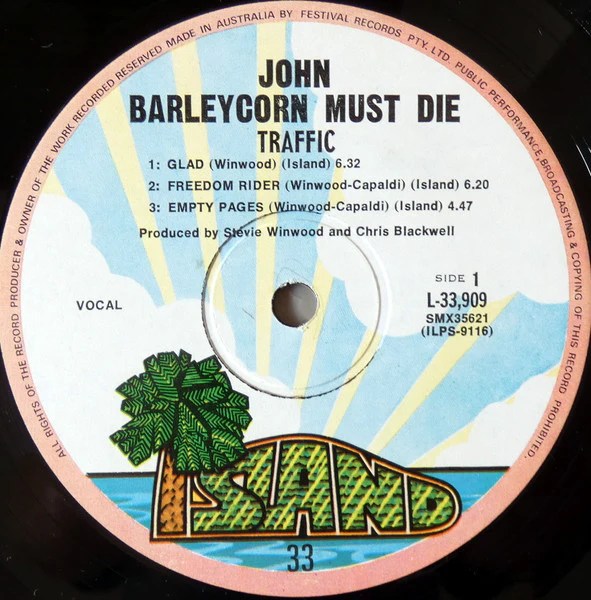 Traffic – John Barleycorn Must Die (VG+/VG+) – LP, AU - Image 4