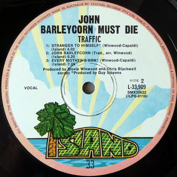 Traffic – John Barleycorn Must Die (VG+/VG+) – LP, AU - Image 5