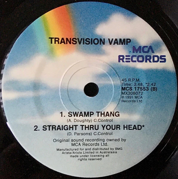 Transvision Vamp – (I Just Wanna) B With U (VG/VG) – 7", Australasia 1991 - Image 4