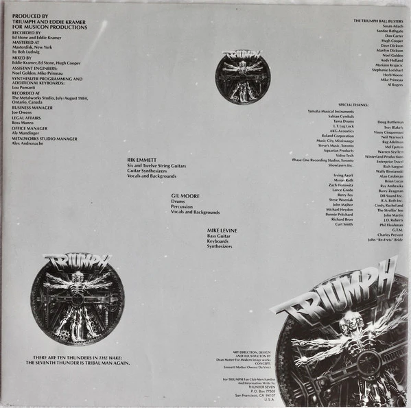 Triumph – Thunder Seven (VG+/VG+) – LP, AU 1984 - Image 5