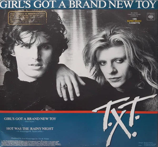 T.X.T. – Girl's Got A Brand New Toy (VG+/VG+) – 12", AU 1985 - Image 2