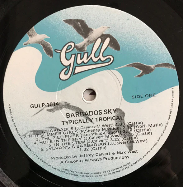 Typically Tropical – Barbados Sky (E/VG+) – LP, AU - Image 3