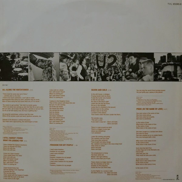 U2 – Rattle And Hum (VG/E) – 2xLP, AU 1988 - Image 5