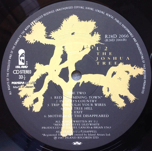 U2 – The Joshua Tree = ヨシュア・トゥリー (E/VG+) – LP, JP 1987, No OBI - Image 7