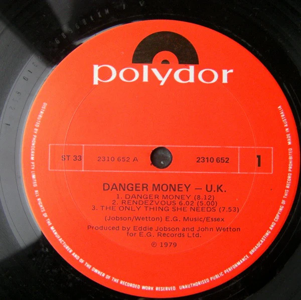 UK – Danger Money (VG+/VG+) – LP, AU 1979 - Image 7