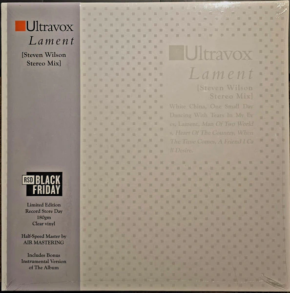 Ultravox – Lament (Steven Wilson Stereo Mix) (M/M) – LP, Worldwide 2024