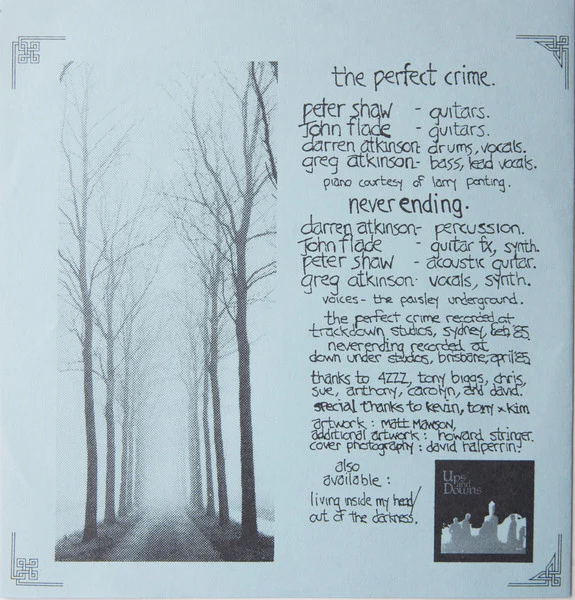 Ups And Downs – The Perfect Crime (E/VG+) – 7", AU 1985 - Image 6