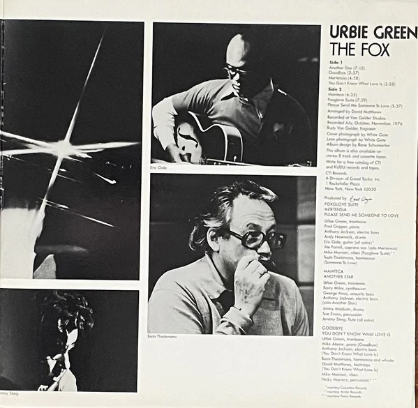 Urbie Green – The Fox (VG+/VG+) – LP, US 1977 - Image 3