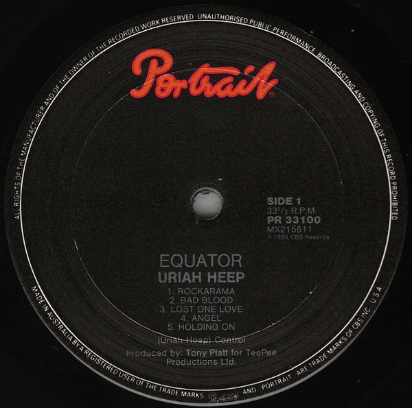 Uriah Heep – Equator (VG+/VG+) – LP, AU 1985 - Image 3