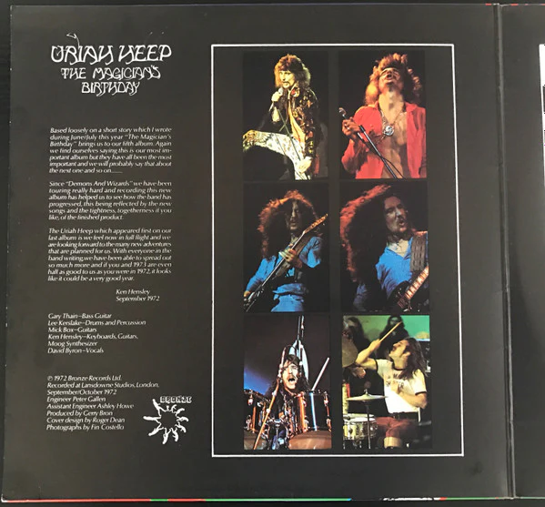 Uriah Heep – The Magician's Birthday (VG+/VG+) – LP, AU 1973 - Image 2