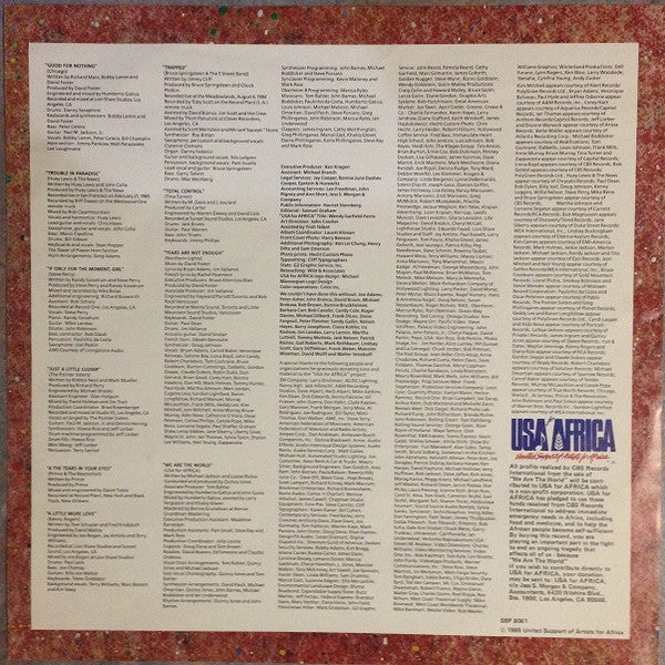 USA For Africa – We Are The World (VG+/VG+) – LP, AU 1985 - Image 6