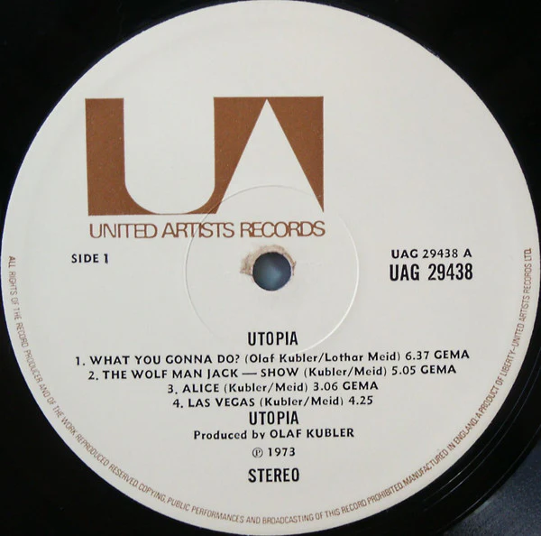 Utopia – Utopia (G+/VG) – LP, UK 1973 - Image 7