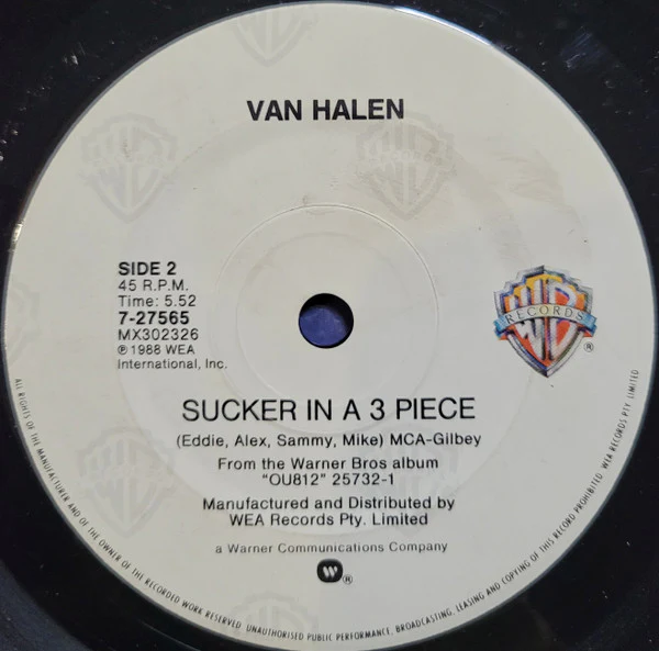 Van Halen – Feels So Good (E/Generic) – 7", AU 1989 - Image 2