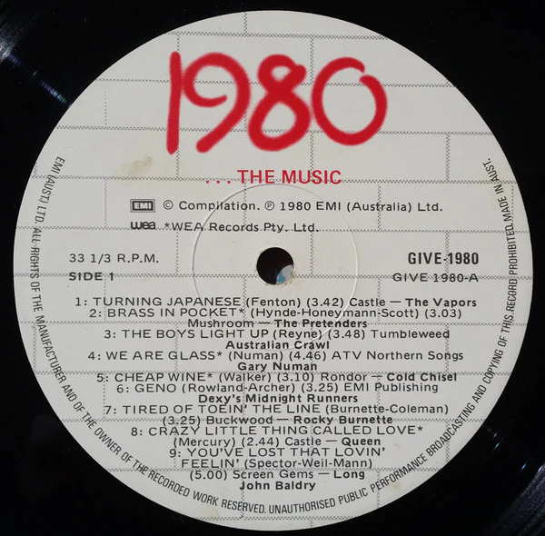Various – 1980...The Music (VG/VG+) – LP, AU 1980 - Image 3