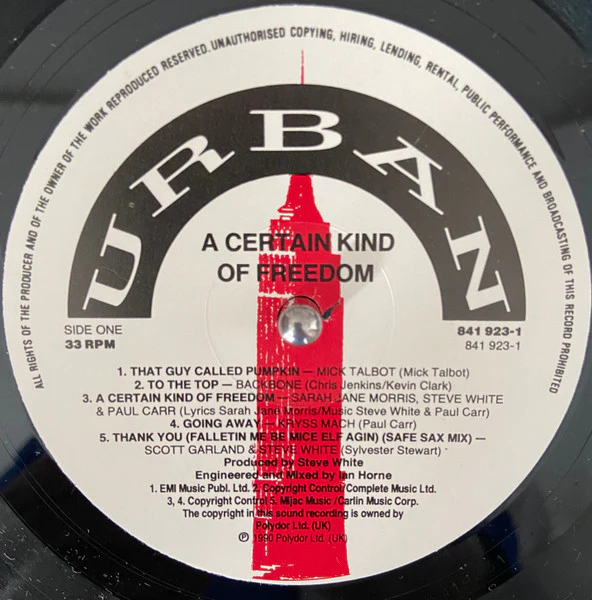 Various – A Certain Kind Of Freedom (NM/E) – LP, UK 1990 - Image 3
