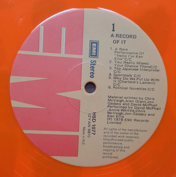Various – A Record Of It (VG/VG) – LP, NZ 1978 - Image 3