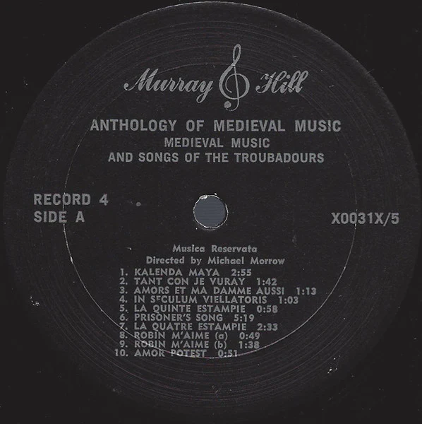 Various – Anthology Of Medieval Music (VG/VG) – 5xLP, US 1981 - Image 9