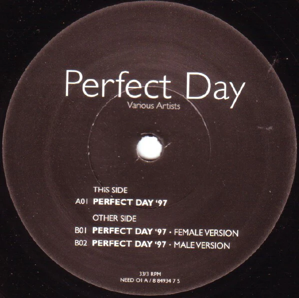 Various Artists – Perfect Day '97 (E/VG+) – 7", UK 1997 - Image 4